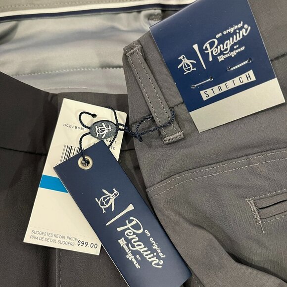 Original Penguin Men's All Day Everyday Asphalt Golf Trousers - NWT $99 - Picture 5 of 5